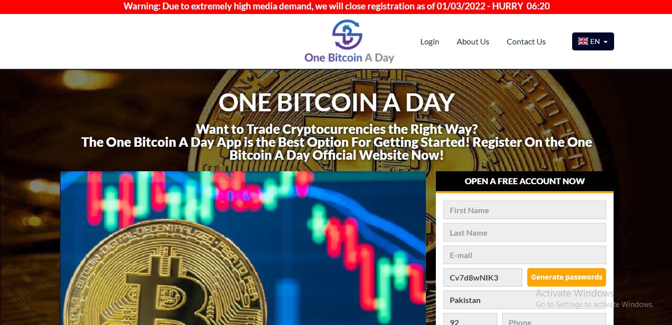 One Bitcoin A Day